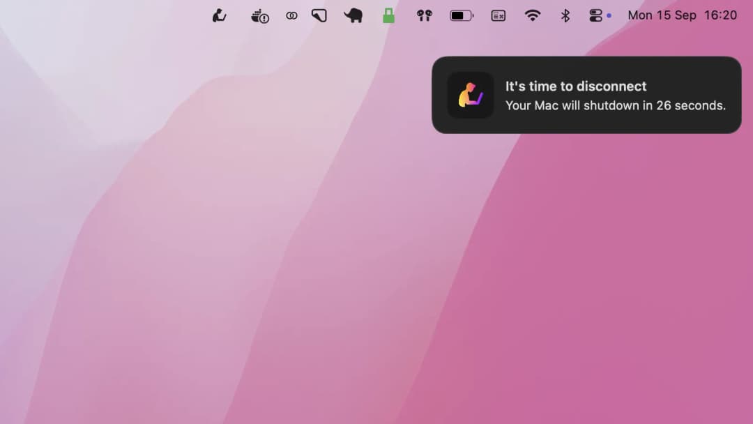 Gentle warnings before shutdown